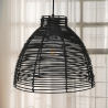 Buy Hanging Lamp Boho Bali Design Natural Rattan - Tui Black 60037 - prices